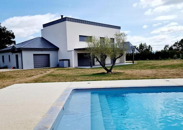 Villa Le Aubrac De Gamme, Jardin, Piscine Gabriac (Aveyron)
